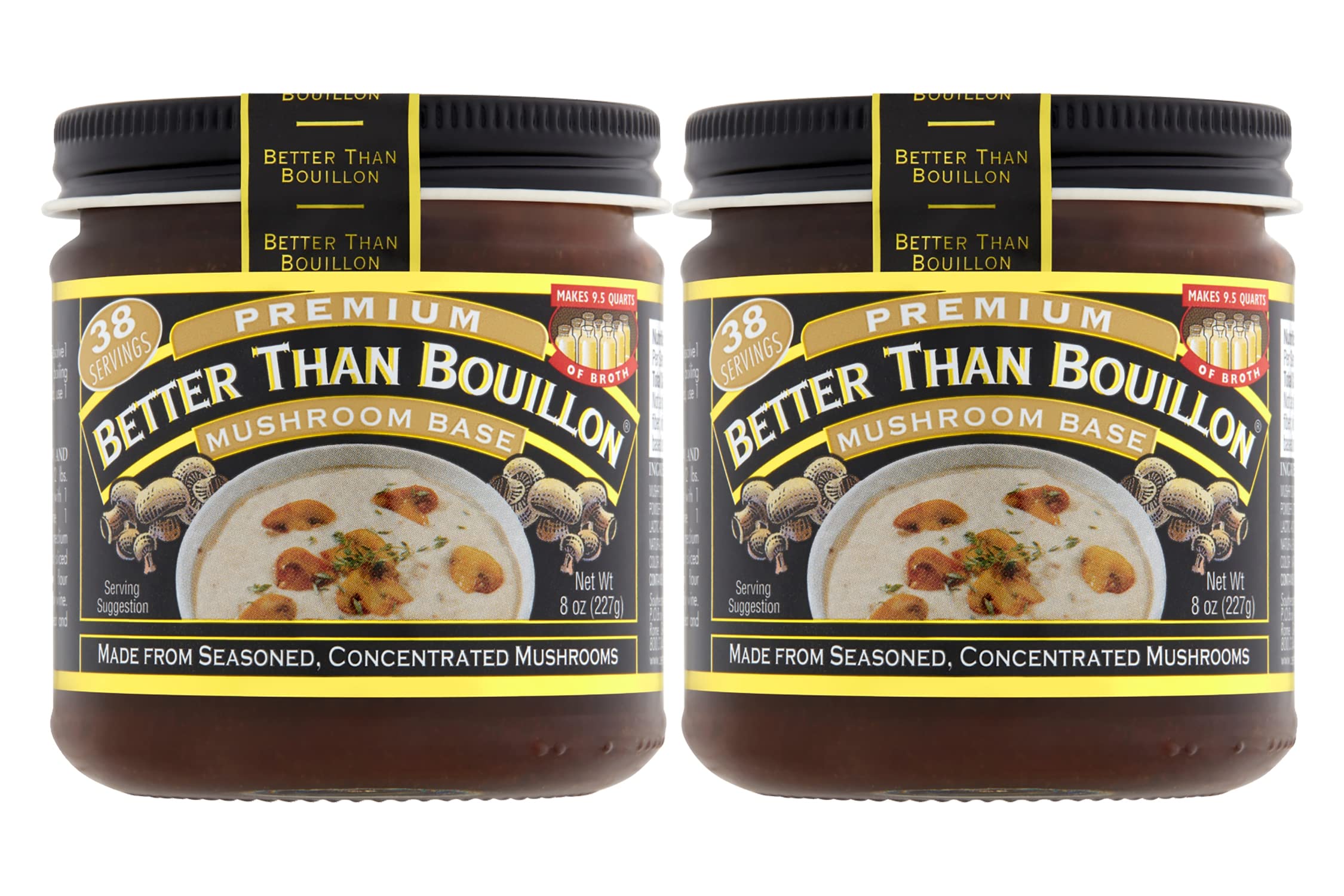Product image of Better Than Bouillon Premium Mushroom Base Made from Seasoned and Concentrated Mushrooms Makes 9.5 Quarts of